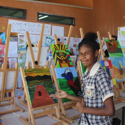 Student-with-her-painting-1